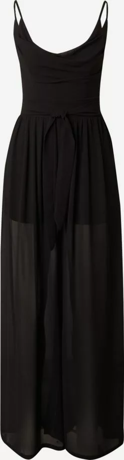 Wal G Lange Jumpsuits Jumpsuit RAIN Frauen Schwarz