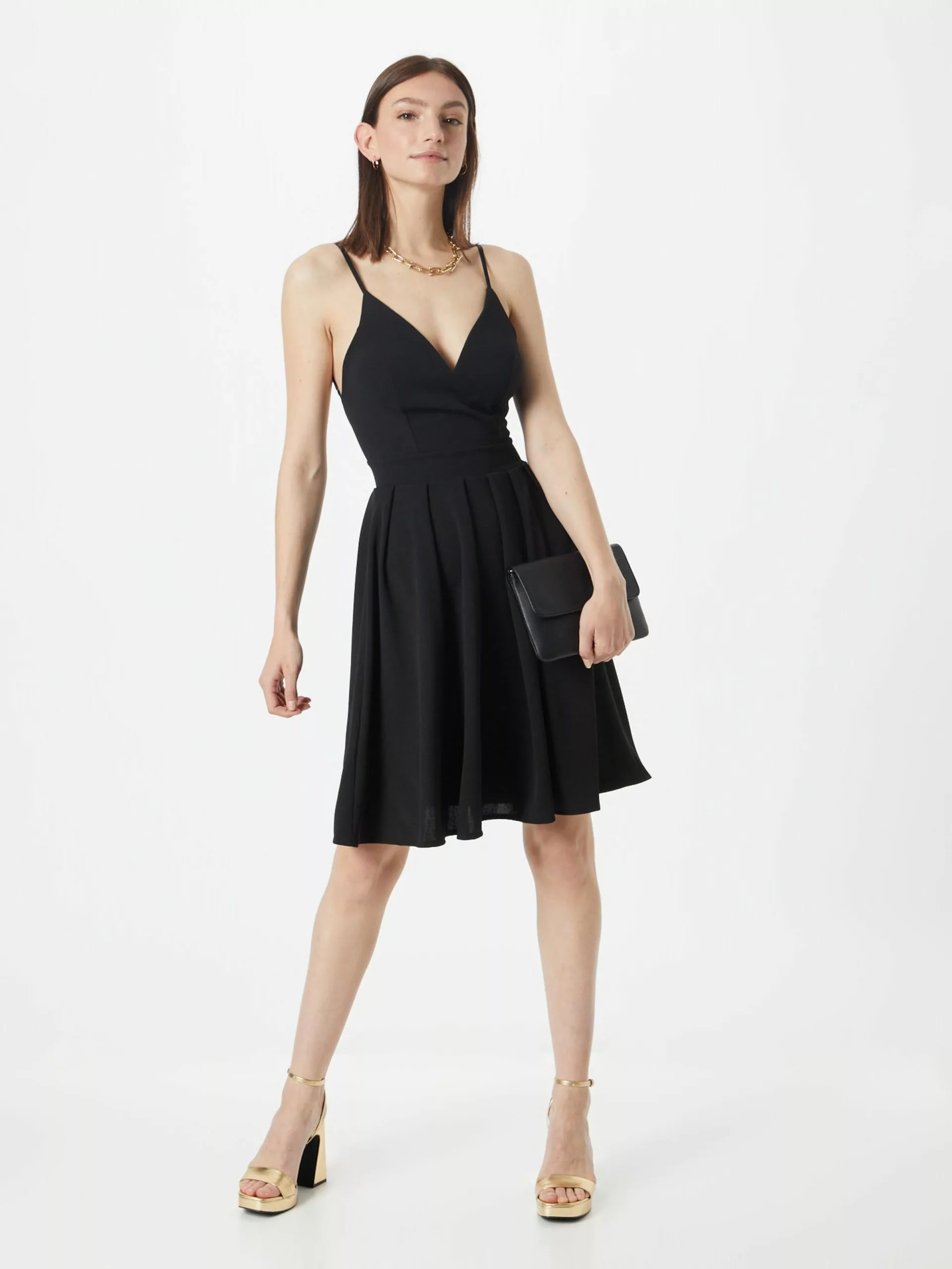 Wal G Minikleider Kleid SAIKA Frauen Schwarz 5 Wal G Minikleider Kleid SAIKA Frauen Schwarz – Bild 5