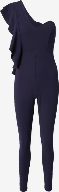 Wal G Lange Jumpsuits Jumpsuit ROSA Frauen Navy