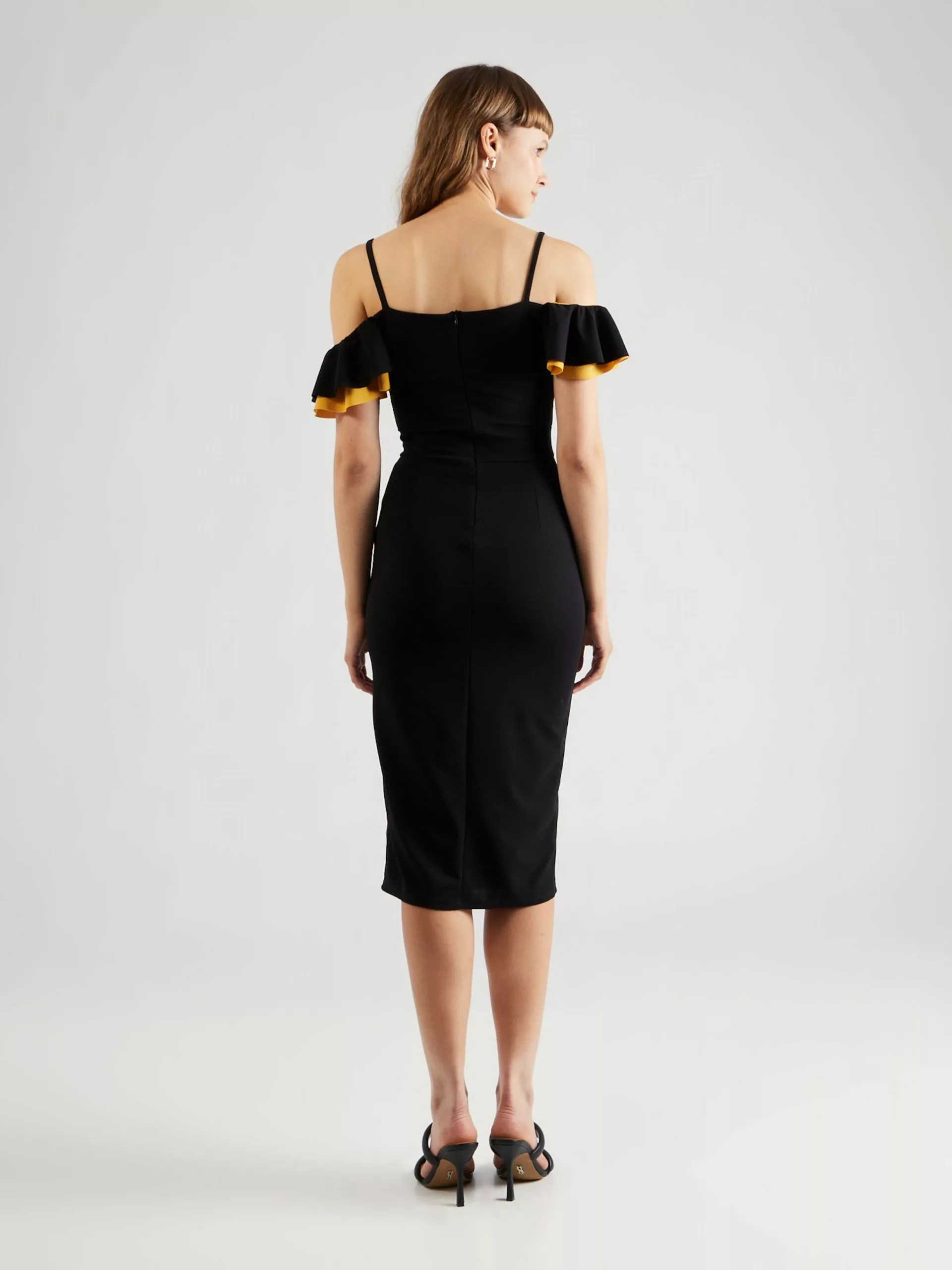 Wal G Midikleider Kleid SIMAH Frauen Schwarz 4 Wal G Midikleider Kleid SIMAH Frauen Schwarz – Bild 4