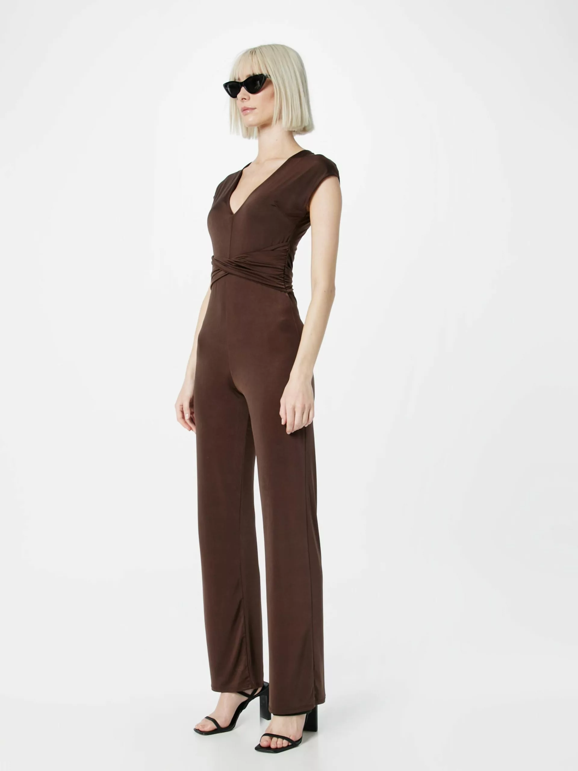 Wal G Lange Jumpsuits Jumpsuit HALA Frauen Schoko 5 Wal G Lange Jumpsuits Jumpsuit HALA Frauen Schoko – Bild 5