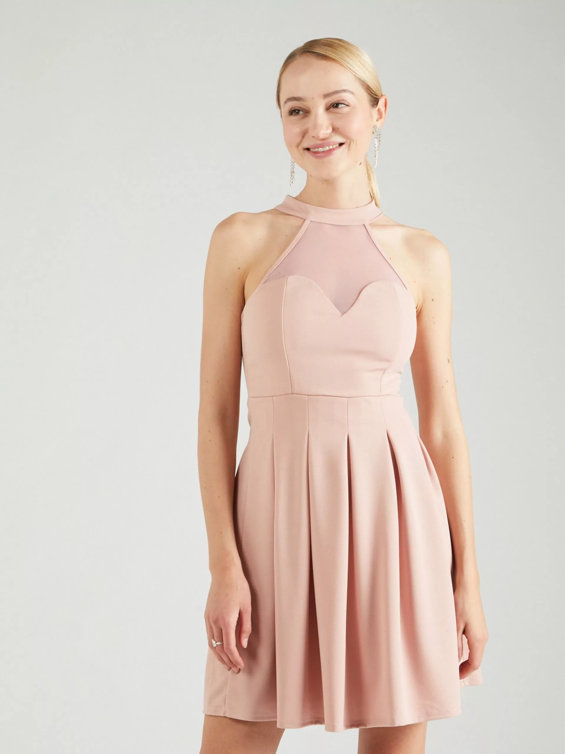 Wal G Minikleider Kleid BERNICE Frauen Puder 5 Wal G Minikleider Kleid BERNICE Frauen Puder – Bild 5