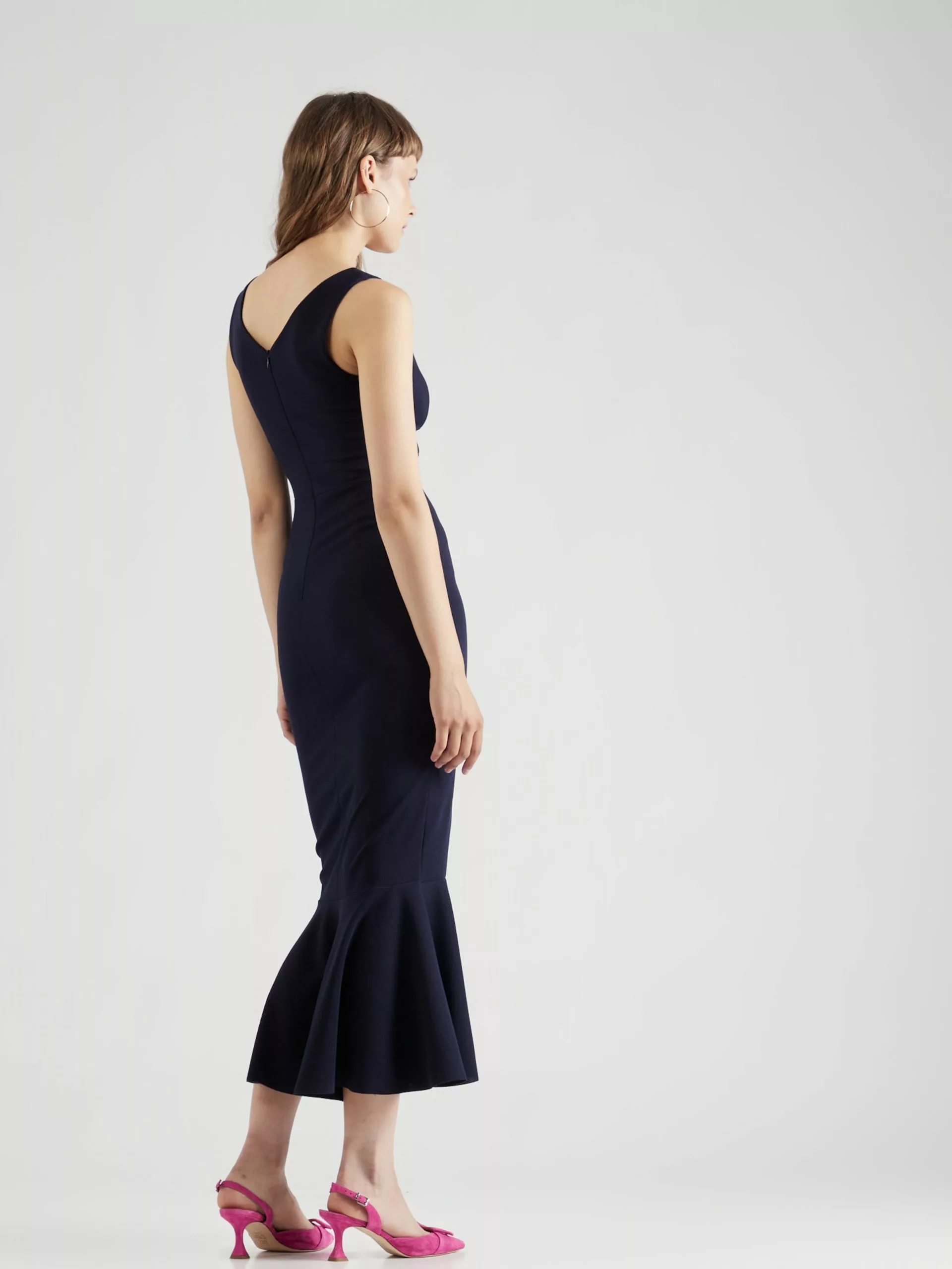 Wal G Maxikleider Kleid Frauen Navy 4 Wal G Maxikleider Kleid Frauen Navy – Bild 4