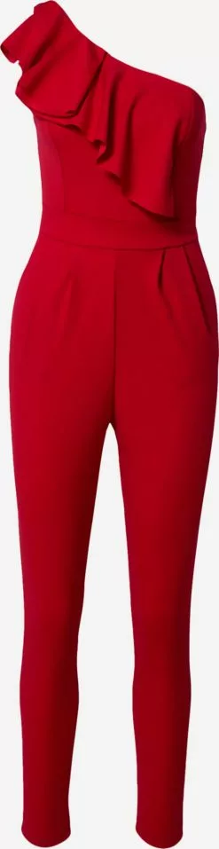 Wal G Lange Jumpsuits Jumpsuit KELLY Frauen Rot