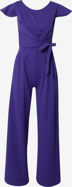 Wal G Lange Jumpsuits Jumpsuit BEBE Frauen Violettblau