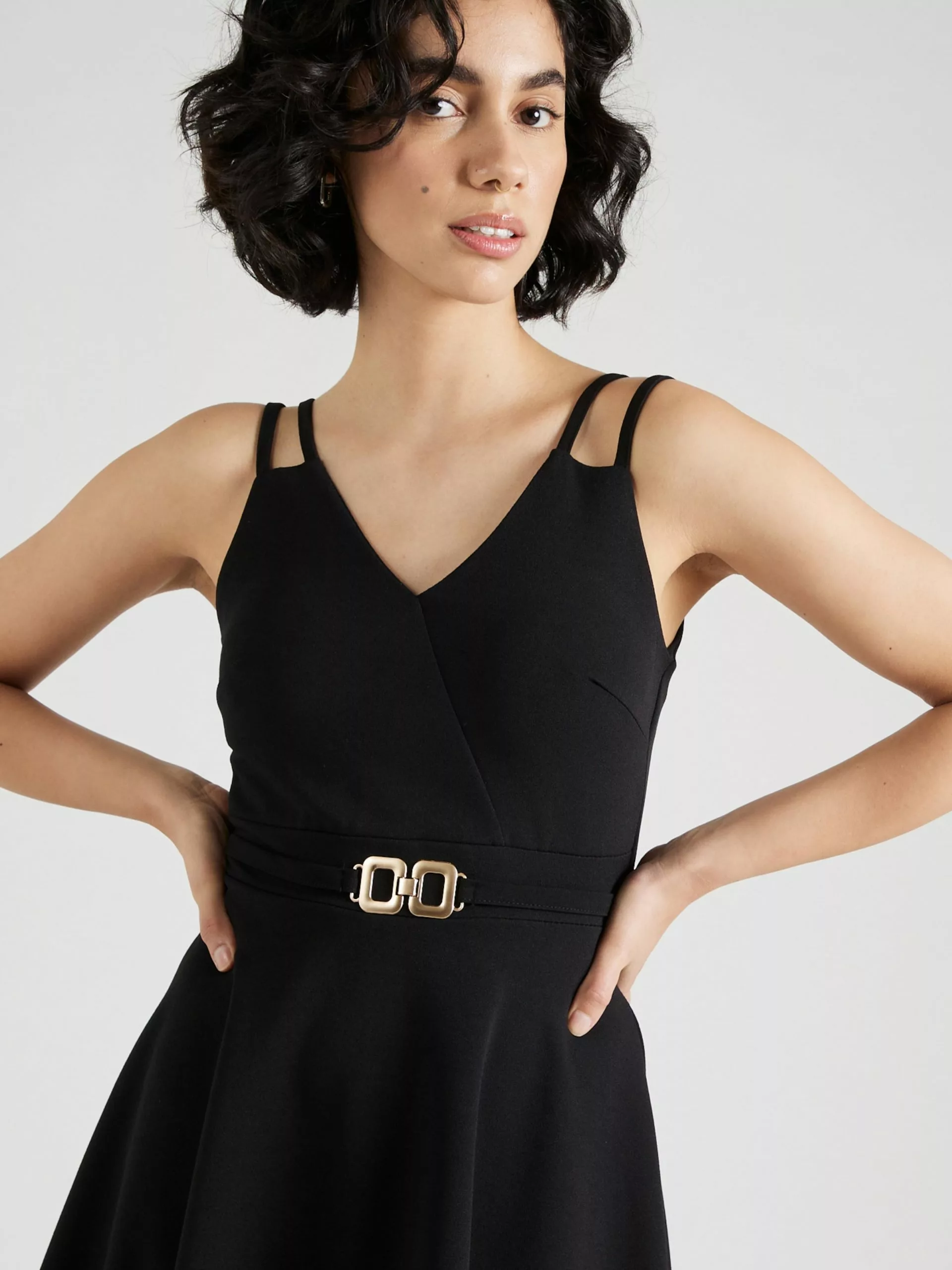 Wal G Minikleider Kleid WENDY Frauen Schwarz 2 Wal G Minikleider Kleid WENDY Frauen Schwarz – Bild 2