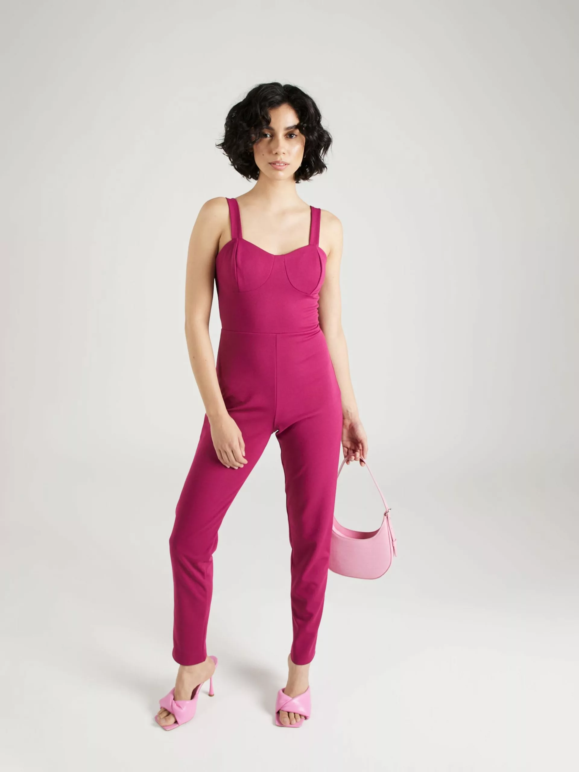 Wal G Lange Jumpsuits Jumpsuit ERIN Frauen Fuchsia 5 Wal G Lange Jumpsuits Jumpsuit ERIN Frauen Fuchsia – Bild 5