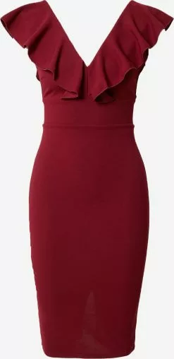 Wal G Verkaufsshop 28 Wal G Cocktailkleider Kleid HIMANI Frauen Weinrot