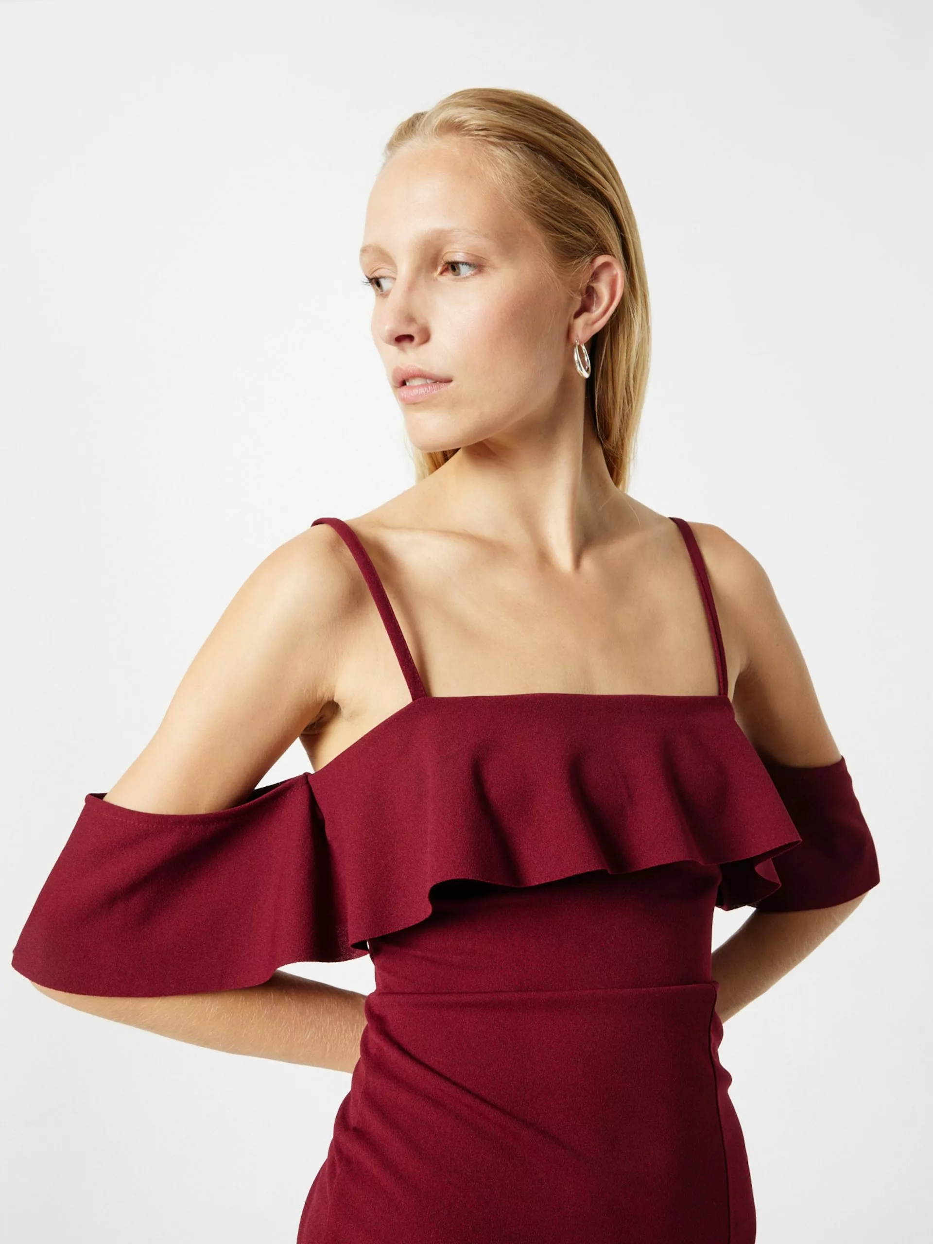 Wal G Minikleider Kleid ZIMMI Frauen Weinrot 6 Wal G Minikleider Kleid ZIMMI Frauen Weinrot – Bild 6