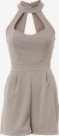 Wal G Verkaufsshop 12 Wal G Kurze Jumpsuits Jumpsuit JOANNA Frauen Kitt