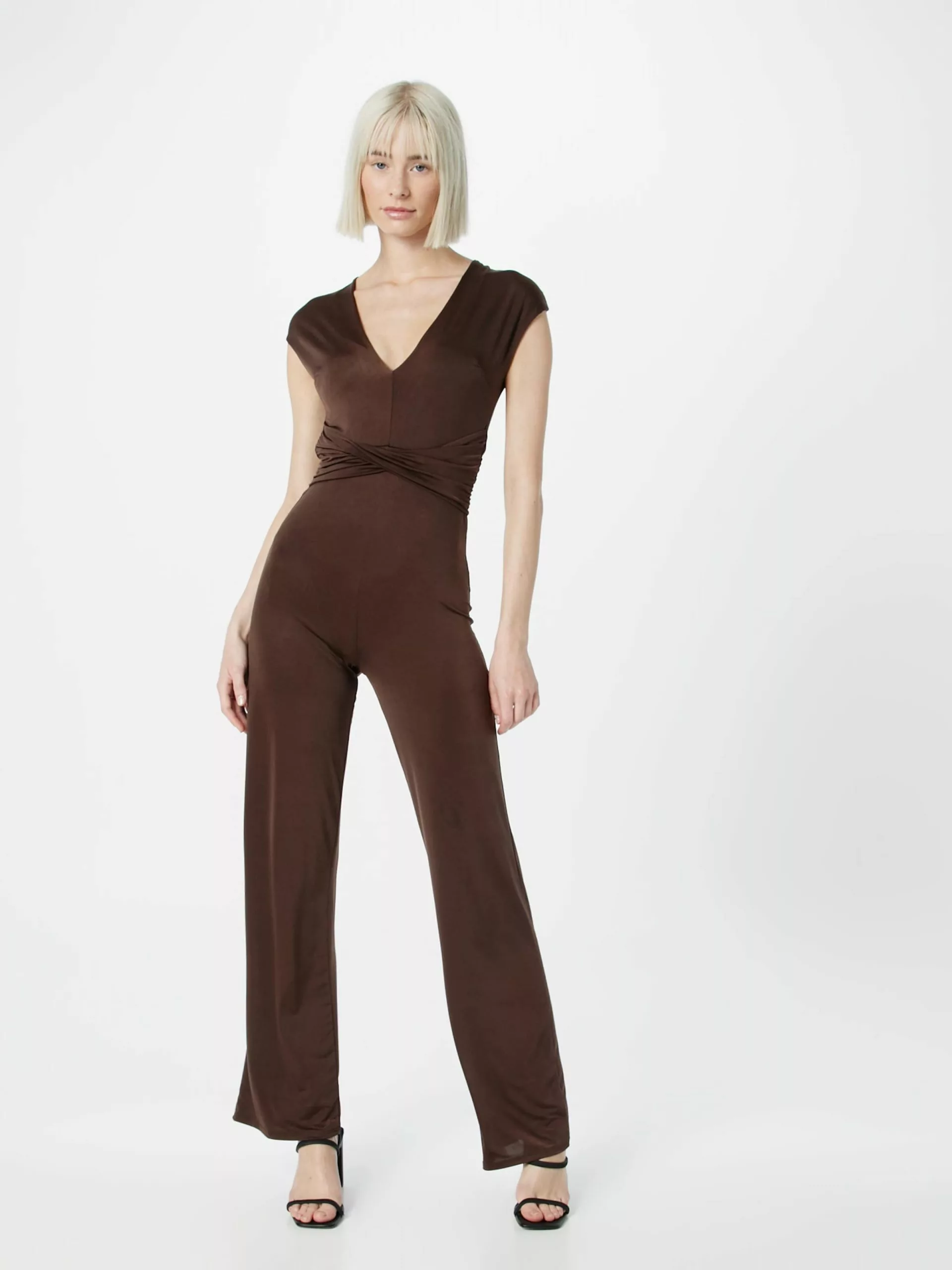 Wal G Lange Jumpsuits Jumpsuit HALA Frauen Schoko 3 Wal G Lange Jumpsuits Jumpsuit HALA Frauen Schoko – Bild 3