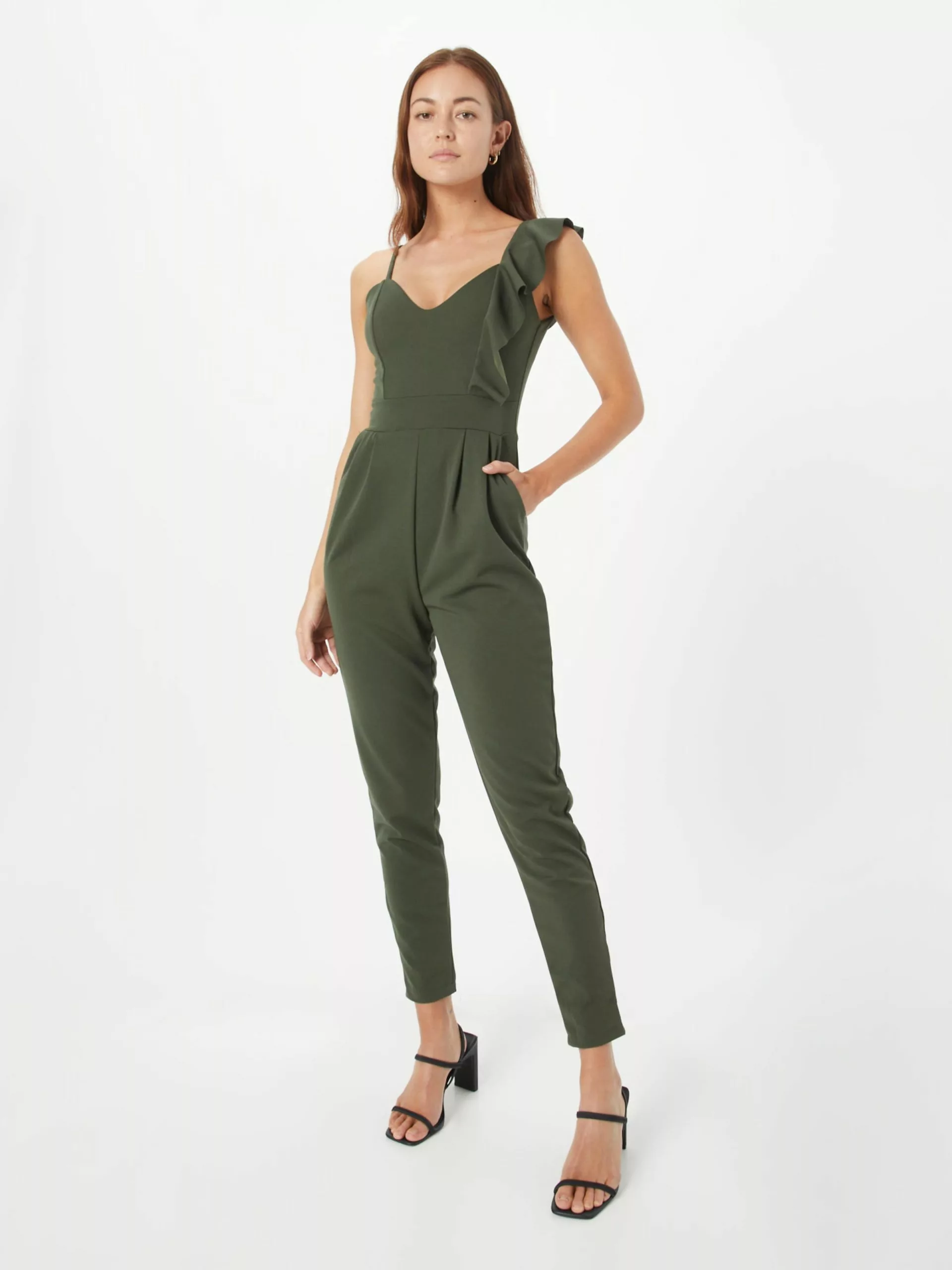 Wal G Lange Jumpsuits Jumpsuit IMAANI Frauen Khaki 3 Wal G Lange Jumpsuits Jumpsuit IMAANI Frauen Khaki – Bild 3