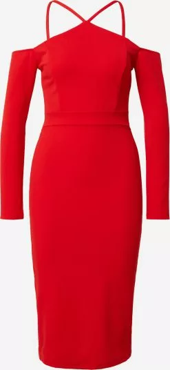 Wal G Midikleider Kleid Frauen Rot