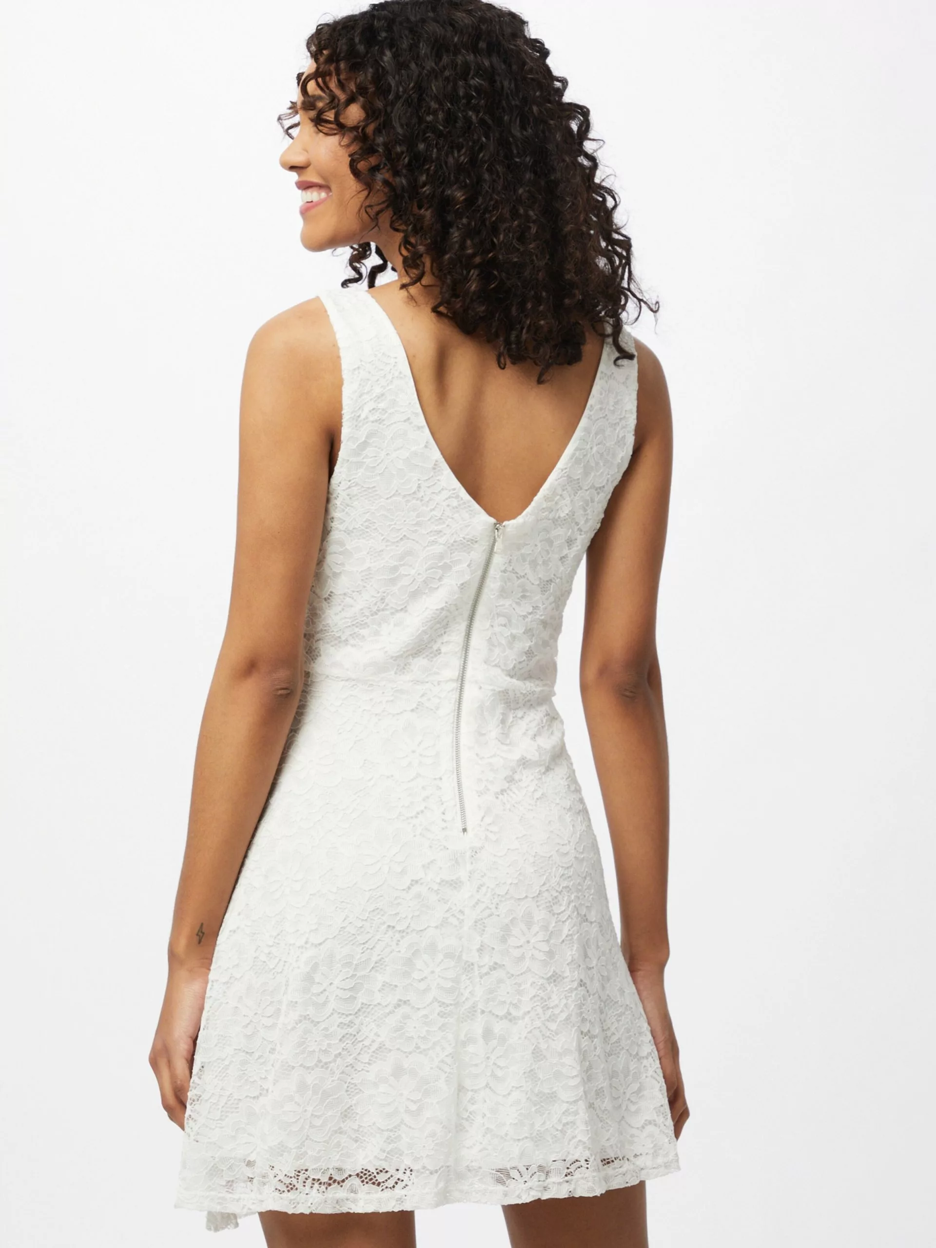 Wal G Cocktailkleider Spitzenkleid Frauen Weiß 4 Wal G Cocktailkleider Spitzenkleid Frauen Weiß – Bild 4