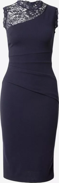 Wal G Etuikleider Kleid FRANK Frauen Navy