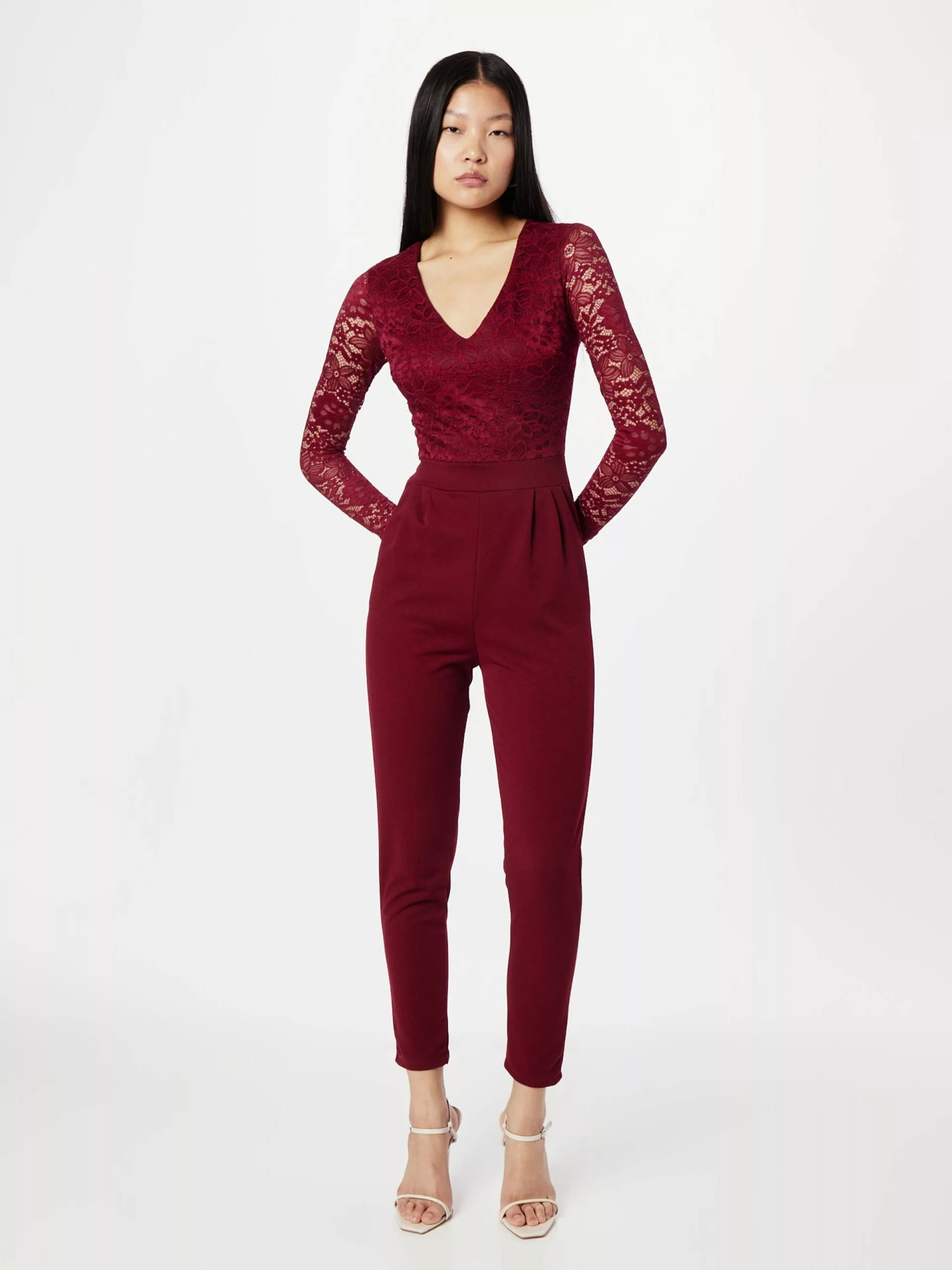 Wal G Lange Jumpsuits Jumpsuit BLAKE Frauen Merlot 3 Wal G Lange Jumpsuits Jumpsuit BLAKE Frauen Merlot – Bild 3