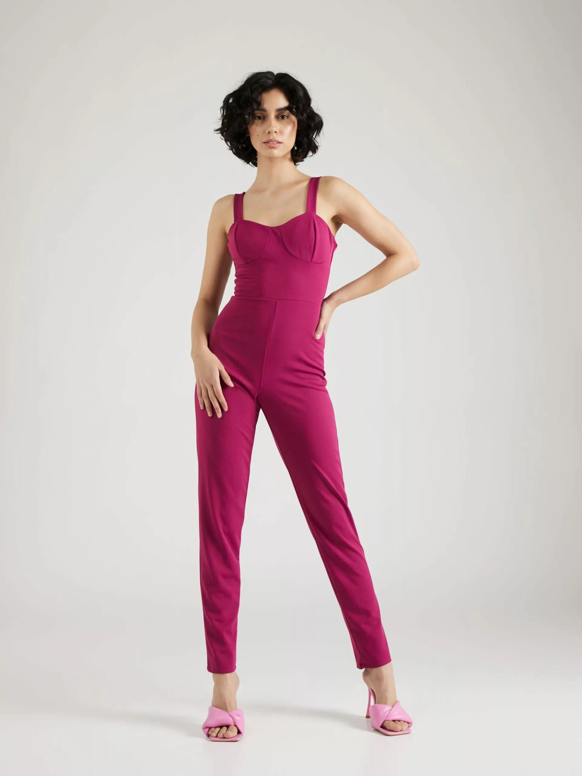 Wal G Lange Jumpsuits Jumpsuit ERIN Frauen Fuchsia 3 Wal G Lange Jumpsuits Jumpsuit ERIN Frauen Fuchsia – Bild 3