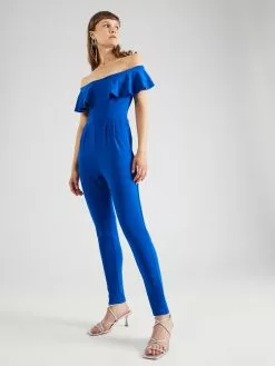 Wal G Lange Jumpsuits Jumpsuit CHRISTINA Frauen Blau -Wal G Verkaufsshop d1ceda7fb0f931553e1798719f90fbfb