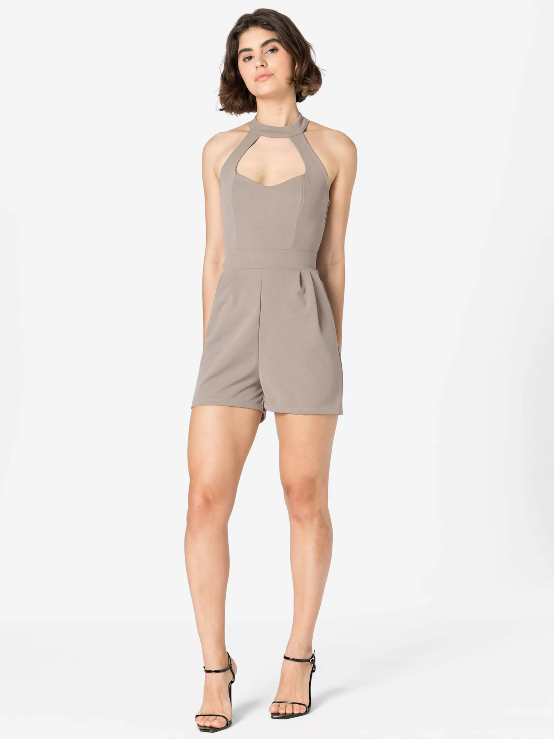 Wal G Kurze Jumpsuits Jumpsuit JOANNA Frauen Kitt 5 Wal G Kurze Jumpsuits Jumpsuit JOANNA Frauen Kitt – Bild 5