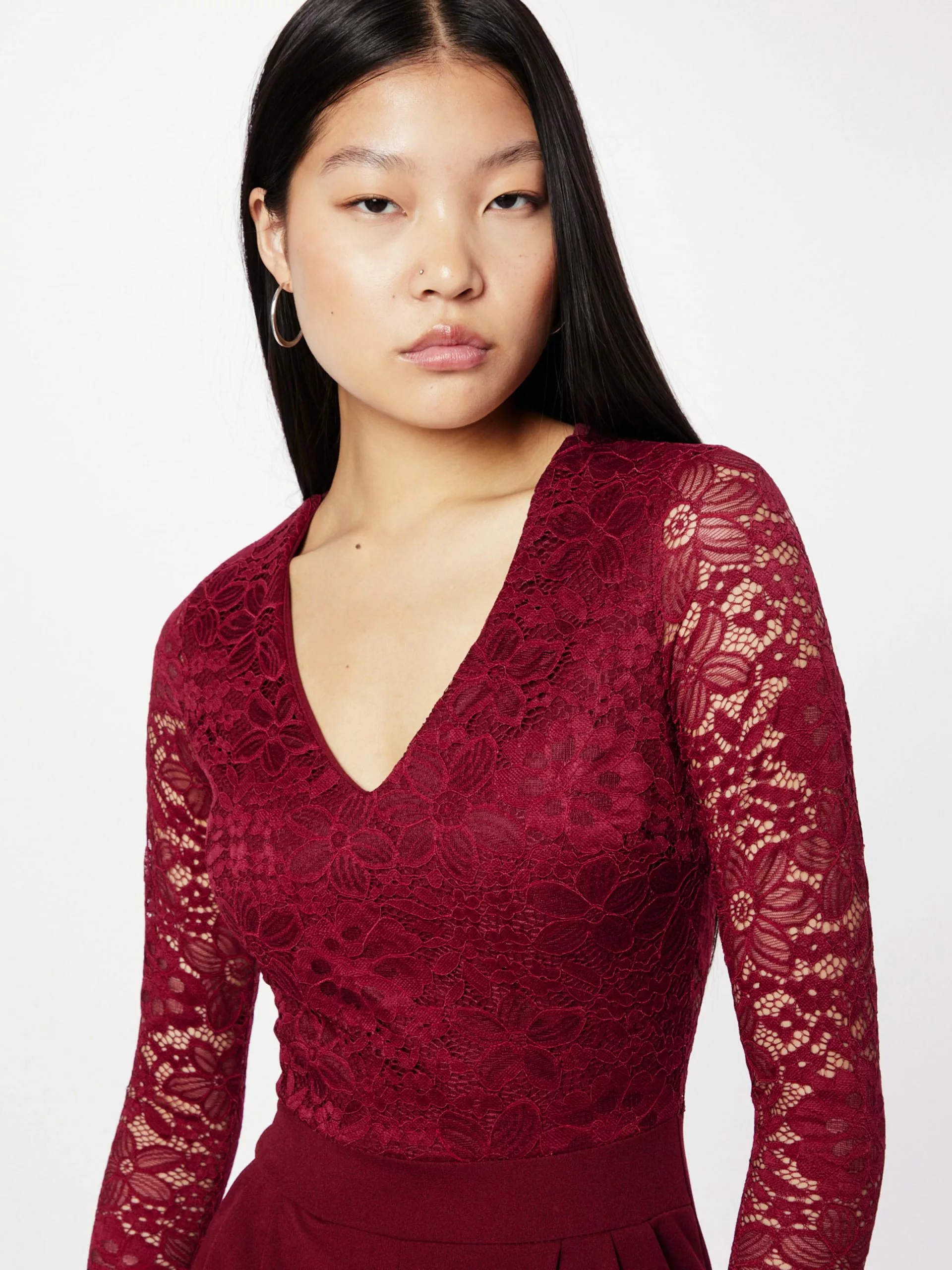 Wal G Lange Jumpsuits Jumpsuit BLAKE Frauen Merlot 2 Wal G Lange Jumpsuits Jumpsuit BLAKE Frauen Merlot – Bild 2