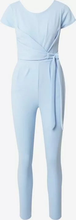 Wal G Lange Jumpsuits Jumpsuit Frauen Hellblau